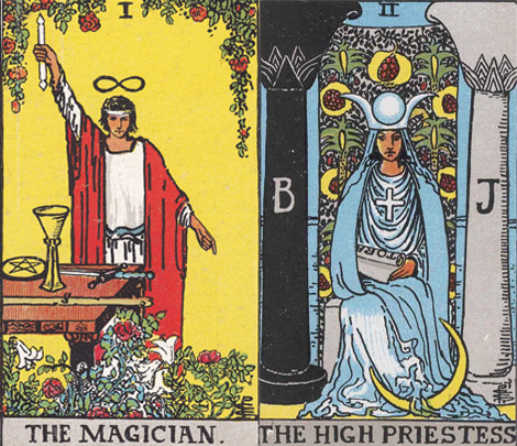 Magician High Priestess Compare