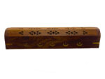 Star & Moon Wooden Box Incense Burner