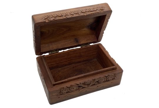 Hand Carved Pentacle Box Inside