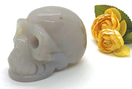 Large Dendritic Agate Skull