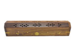 Brown Celestial Wooden Box Incense Burner