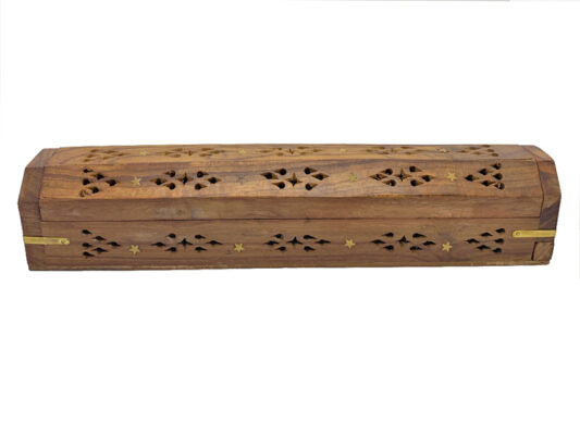Star Wooden Box Incense Burner