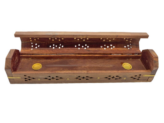 Star Wooden Box Incense Burner