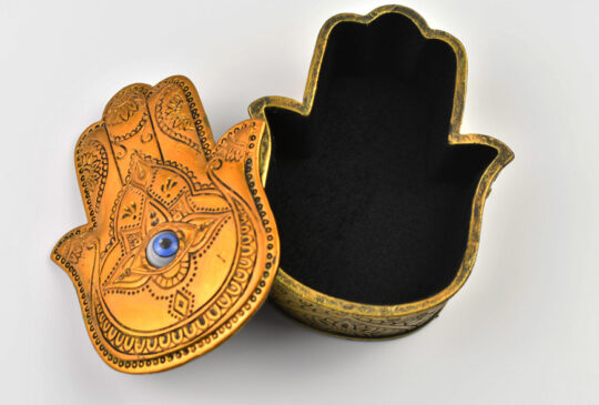 Hamsa Hand with Evil Eye Box