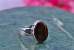 Fire Agate Ring in Sterling Silver