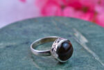 Fire Agate Ring in Sterling Silver