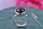 Fire Agate Ring in Sterling Silver