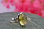 Lemon Topaz Ring in Sterling Silver