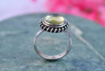 Lemon Topaz Ring in Sterling Silver