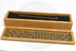 Large Natural Wood Incense Box